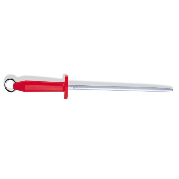 F.Dick butchers sharpening steel fine cut red