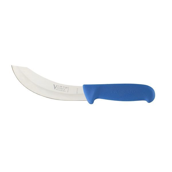 victory knives skinning knife hollow ground blue