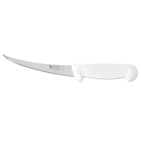 Victory Knives Narrow Curved Boning Knife White