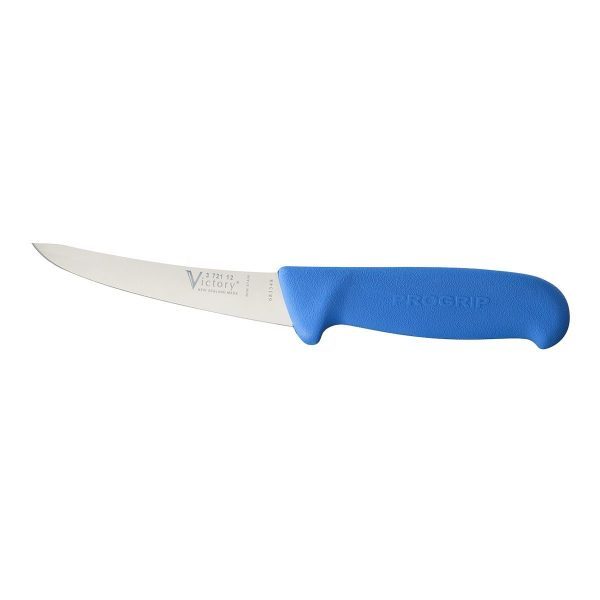 Victory Knives narrow curved boning knife blue