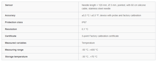 ebro precision core thermometer